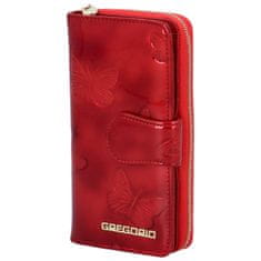 Gregorio Luxusní dámská kožená peněženka Adelo, červená