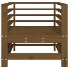 Vidaxl Zahradní židle 2 ks medově hnědé masivní borové dřevo