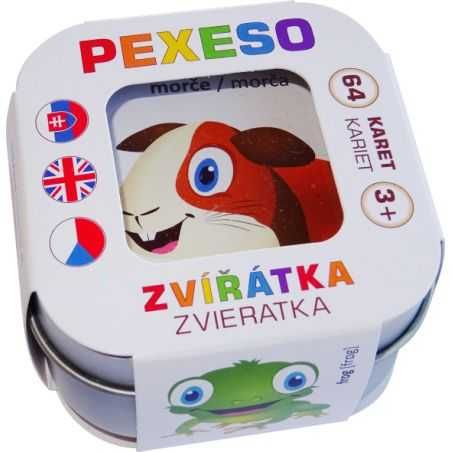 Hmaťák Pexeso Zvířátka 64 karet