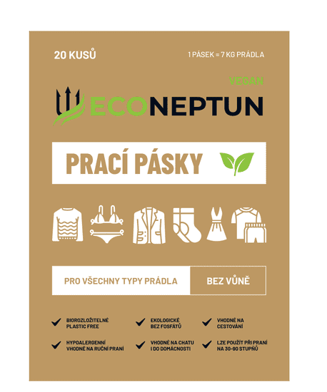 Eco Neptun EcoNeptun prací pásky bez vůně, 20ks