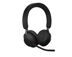 Jabra Evolve2 65/Stereo/USB/BT/Bezdrát/MS/Stand/Černá