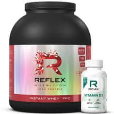 Reflex Nutrition Instant Whey PRO 2,2 kg + Vitamin D3 100 kapslí ZDARMA - vanilka 