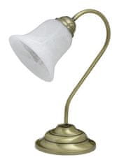 Rabalux Stolní lampa 7372 Francesca E14 1x MAX 40W bronzová/ bílá alabaster