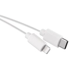 Emos USB kabel USB-C/ Lightning, MFi, 1 m - bílý