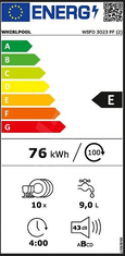 Whirlpool Myčka nádobí WSFO 3O23 PF