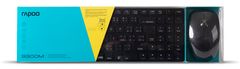 Rapoo Set klávesnice s myší 9300M, CZ/ SK layout - černá