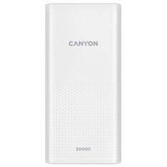 Canyon Záložní zdroj Powerbank PB-2001, 20000mAh - bílá