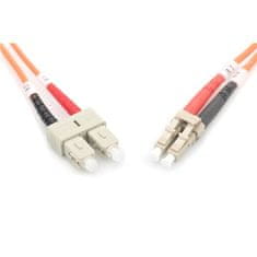 Digitus Optický kabel Optic Patch, LC / SC, Multimode, OM2, 50/ 125 µ, 2m - oranžový