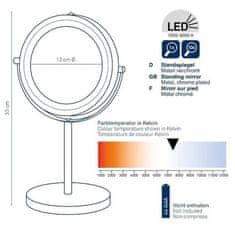 Kela Stojací zrcadlo KL-20673 Tio kov pochromovaný 33,0cm 13,0cm