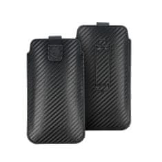 OEM Pouzdro OEM POCKET Carbon , univerzální, Case - Size 18 - pro IPHONE 15 / 15 Pro / 14 / 14 Pro / 13 / 13 PRO SAMSUNG S7 Edge / S23 / S24