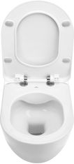 Deante PEONIA ZERO CDED6ZPW Závěsné rimless WC včetně sedátka, bílá - Deante