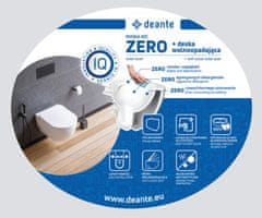 Deante PEONIA ZERO CDED6ZPW Závěsné rimless WC včetně sedátka, bílá - Deante