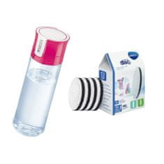 Brita Fill and Go Vital filtrační láhev růžová 0,6 l (vč. 4 ks filtru)