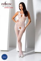 Passion Passion Bodystocking (BS078), bílý obleček síťovaný