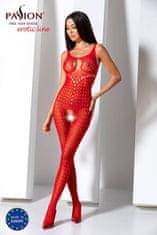 Passion Passion Bodystocking (BS078), červený obleček síťovaný