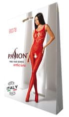 Passion Passion Bodystocking (BS078), červený obleček síťovaný