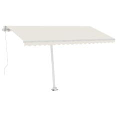 Vidaxl Sada sloupků pro markýzu bílá 450 x 245 cm železo