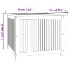 Petromila Zahradní úložný box 75 x 75 x 58 cm masivní akáciové dřevo