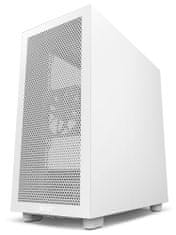 NZXT skříň H7 Flow edition / ATX / 2x 120 mm fan / USB-C / 2x USB / prosklená bočnice / mesh panel / bílá