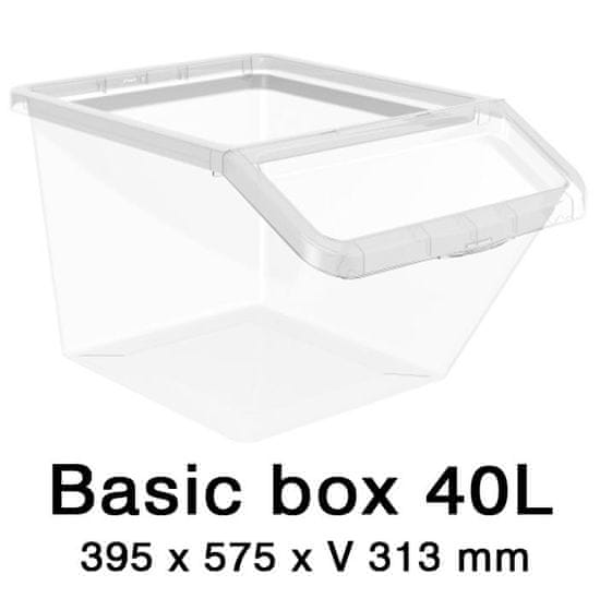 Plast Team Úložný box Basic Box 40 L se zkoseným čelem MIKAWI 15-2287