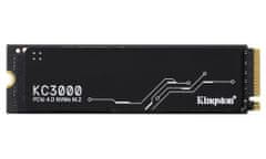 Kingston KC3000 2TB SSD (2048GB) / NVMe M.2 PCIe Gen4 / Interní / M.2 2280 / chladič