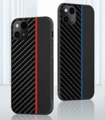 MobilPouzdra.cz Kryt Carbon Protect pro Apple iPhone 11 Pro , barva černá with , barva modrá stripe