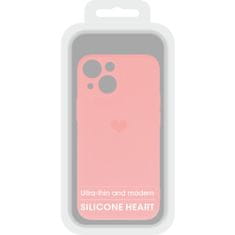 Vennus Kryt Vennus Heart Silicone pro Apple iPhone 14 , design 1 , barva růžová