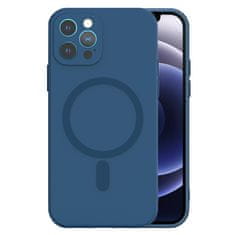 VšeNaMobily.cz Kryt MagSafe Silicone pro Apple iPhone 11 , barva modrá