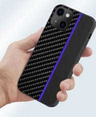 MobilPouzdra.cz Kryt Carbon Protect pro Apple iPhone 11 Pro , barva černá with , barva modrá stripe