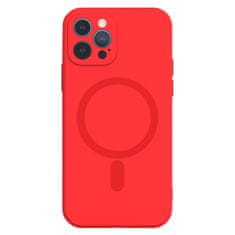 VšeNaMobily.cz Kryt MagSafe Silicone pro Apple iPhone 14 Plus , barva červená