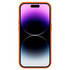 VšeNaMobily.cz Kryt MagSafe Silicone pro Apple iPhone 14 , barva oranžová