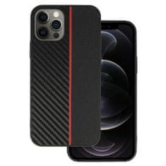 MobilPouzdra.cz Kryt Carbon Protect pro Apple iPhone 12 Pro Max , barva černá with , barva červená stripe