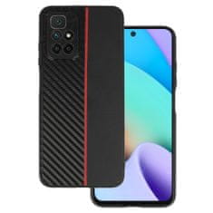 MobilPouzdra.cz Kryt Carbon Protect pro Xiaomi Redmi 10 , barva černá with , barva červená stripe