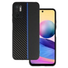 MobilPouzdra.cz Kryt Carbon Protect pro Xiaomi Redmi Note 10 5G , barva černá with , barva modrá stripe