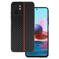 MobilPouzdra.cz Kryt Carbon Protect pro Xiaomi Redmi Note 10/Note 10S/Poco M5S , barva černá with , barva červená stripe