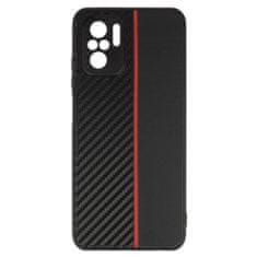 MobilPouzdra.cz Kryt Carbon Protect pro Xiaomi Redmi Note 10/Note 10S/Poco M5S , barva černá with , barva červená stripe