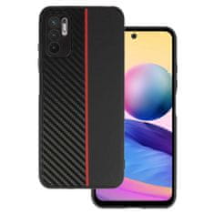 MobilPouzdra.cz Kryt Carbon Protect pro Xiaomi Redmi Note 10 5G , barva černá with , barva červená stripe