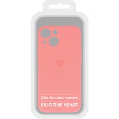 Vennus Kryt Vennus Heart Silicone pro Apple iPhone 14 Plus , design 1 , barva korálová