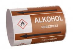 Traiva Páska na značení potrubí Signus M25 - ALKOHOL Samolepka 130 x 100 mm, délka 1,5 m, Kód: 26021