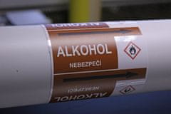 Traiva Páska na značení potrubí Signus M25 - ALKOHOL Samolepka 130 x 100 mm, délka 1,5 m, Kód: 26021