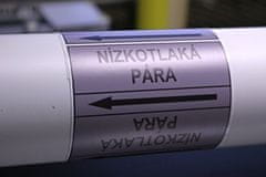 Traiva Páska na značení potrubí Signus M25 - NÍZKOTLAKÁ PÁRA Samolepka 130 x 100 mm, délka 1,5 m, Kód: 26092