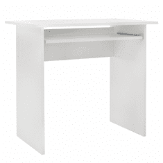 KONDELA PC stůl, bílá, VERNER NEW