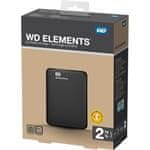 Western Digital Disk Elements Portable 2TB, USB 3.0, 2.5" externí, Black