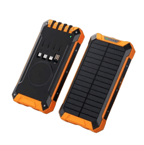 BOT Solární powerbanka SP5 1 panel 20000mAh s kabely, oranžová