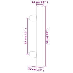 Vidaxl Nábytkové úchytky 20 ks zlaté 64 mm nerezová ocel