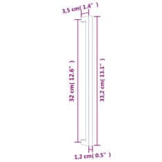 Greatstore Nábytkové úchytky 10 ks zlaté 320 mm nerezová ocel