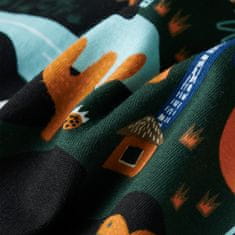 Vidaxl Dětské pyžamo s dlouhým rukávem Dinosauři tmavě zelené 116