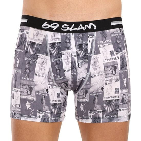 69 SLAM Pánské boxerky fit playloud magazine (MCYPMG-PO)