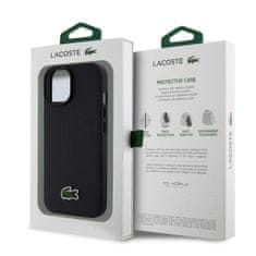 Lacoste  Iconic Petit Pique Woven Logo Magsafe Zadní Kryt pro iPhone 15 Black