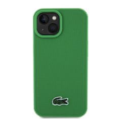 Lacoste  Iconic Petit Pique Woven Logo Magsafe Zadní Kryt pro iPhone 15 Green